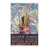 Jasper Johns, Savarin (Whitney Museum of American Art) (see Field 259), 1977, Offset lithographic poster in colors on wove paper