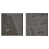 Alex Katz, Gloria 8; Gloria 25, from Gloria (2 works) (Cantz 402; 419), 2005, Two etchings on wove paper accompanied by poems from Bill Berkson