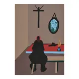 Jacob Lawrence, No. 4 His Adventures Failing Him, He Accepted Poverty, from The Legend of John Brown (Nesbett L77-5), 1977, Screenprint in colors on Domestic Etching paper, an unsigned proof aside from the edition of 60