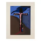 Jacob Lawrence, No. 1 John Brown, a Man Who Had a Fanatical Belief That He Was Chosen by God to Overthrow Black Slavery in America, from The Legend of John Brown (Nesbett L77-5), 1977, Screenprint in colors on Domestic Etching paper, an unsigned proof aside from the edition of 60