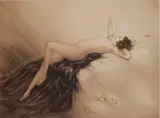 - ''Loves Awakening'' (Catania 429)- by Louis Icart, etching in colors, 1933, offered Jun 2015