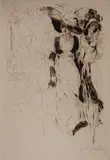Alméry Lobel-Riche, - Two Women-, drypoint, ca. 1920