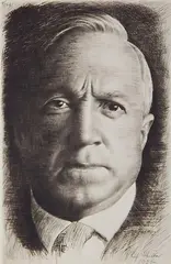 - ''Selbstbildnis''- by Richard Müller, etching, 1921, offered Jun 2015