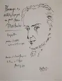 - ''Homage To Antonio Machado'' (Czwiklitzer 102, 1981 ed.)- off-set by Pablo Picasso, lithograph in two colors, 1959, offered Jun 2015