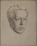 Emil Orlík, - Portrait of Conrad Ansorge-