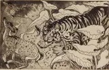 Orovida Pissaro, - ''The Ambush''-, etching and aquatint, 1938