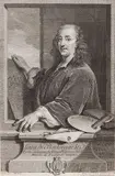 Louis Surugue, - Portrait of Louis de Boulogne Le Pere-, engraving, staining and soiling in margins