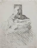 Jacques Villon, - ''Camille Renault'' (Ginestet & Pouillon 494)-, etching, 1946