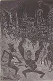 Frederick G. Becker, - ''John Henry's Death''- wood, engraving, 1937