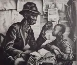 - ''Instruction'' (Fath 41)- by Thomas Hart Benton, lithograph, 1940, offered Jun 2015