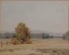 John Sylvan Brown, - Fall Landscape-, watercolor on paper, 1933