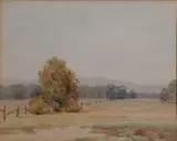 John Sylvan Brown, - Fall Landscape-, watercolor on paper, 1933