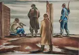 Edward Chávez, - Untitled-, watercolor on paper