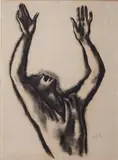 Francis de Erdely, - Man with Arms Raised-