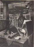 Ray French, - ''Things Around The House''-, lithograph, 1946