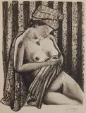 Emil Ganso, -Seated Nude-