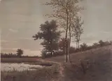 A. C. Hayden, - Fall Landscape-, watercolor on paper