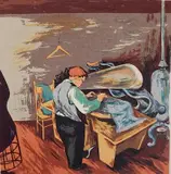 Mervin Jules, - ''Little Tailor''-, silkscreen in colors, ca. 1935