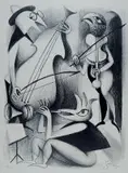 Zena Kavin, - ''Scherzo in H# Minor''-, lithograph