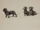 Marguerite Kirmse, - ''Two's Company''-, etching, ca. 1920