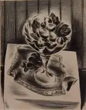 Yasuo Kuniyoshi, - ''Peaches in Bowl and Wafers'' (Davis L44)-