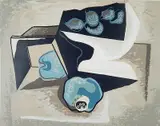 Guy Maccoy, - ''Green Fruit''-, silkscreen in colors, 1943