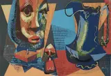 James McConnell, - ''Still-Life''-, silkscreen in colors, 1942