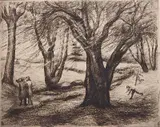 Ann Nooney, - ''April-, etching