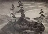 Hartwell Wyse Priest, - ''New Day''-, lithograph