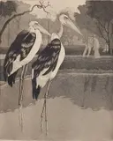 William Sharp, - ''Lincoln Park Maribus''-, aquatint, ca. 1940