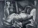 Benton Murdoch Spruance, - ''Figure with Mirrors'' (Fine and Looney 257)-