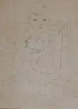 William Sommer, - ''Sunday Boy''-, pen and ink on paper