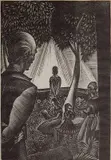 Lynd Ward, - Backyard Scene- wood, engraving, 1930