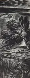 Lynd Ward, - Two Figures in a Landscape- wood, engraving, ca. 1930