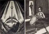 Lynd Ward, - Carrying The Drum; Hand- 2 wood, engraving, 1930, both