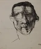 Leonard Baskin, - ''Soutine''- (Fern & O'Sullivan 585)-, etching, 1970