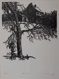 Frank Eckmair, - ''R F D''-, woodcut