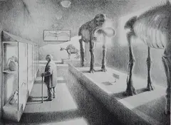 Richard Pantell, - ''Not of This Time''-, lithograph, 1987
