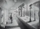 Richard Pantell, - ''Not of This Time''-, lithograph, 1987
