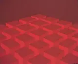 Marko Spalatin, - ''Red Cubes''-, silkscreen in colors, 1970