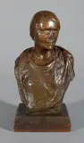 Jenö Juszkó, - ''Suffragette''-, bronze sculpture