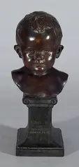 Jonathan Scott Hartley, - ''Cristie''-, bronze sculpture, 1899