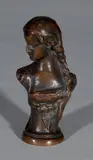 Katherine M. Cohen, - ''Priscilla''-, bronze sculpture, 1899