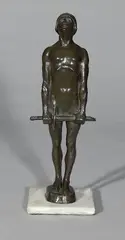 Anna C. Ladd, - Standing Warrior-, bronze sculpture, 1918