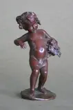 Charles Malric, - Putti with Grapes-, bronze sculpture