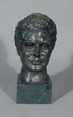 Felix de Weldon, - Bust of Boy-, bronze sculpture, 1982