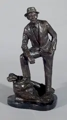 Deborah L. Copenhaver-Fellows, - ''Bing Crosby''-, bronze sculpture, ca. 1980
