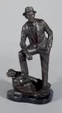 Deborah L. Copenhaver-Fellows, - ''Bing Crosby''-, bronze sculpture, ca. 1980