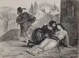 Eugène Delacroix, - ''Jane Shore (Act V, Scene II)'' (Delteil 76)-