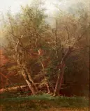 Frederick DeBourg Richards, - Early Fall Landscape-, oil on canvas, 1884
